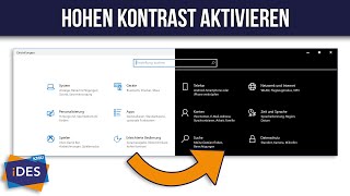 Modus „Hoher Kontrast“ unter Windows 10 aktivieren  iDESkmu Tipp [upl. by Letta]