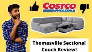 Thomasville Langdon Fabric Sectional with Storage Ottoman Review  Costco  Must Buy [upl. by Assetniuq]