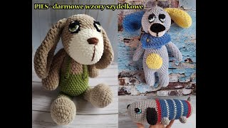 Pies szydełkowy darmowy wzór maskotki ręcznie robione szydełkiem  dog free crochet pattern [upl. by Ketchum]