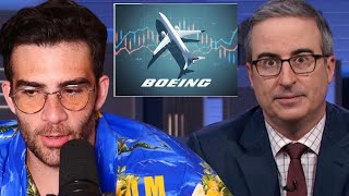 JOHN OLIVER on Boeing  HasanAbi [upl. by Nalniuq]