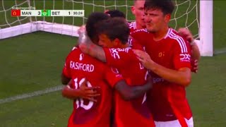 Casemiro Goal Manchester United Vs Real Betis 31 All Goals Results Extended Highlights [upl. by Bigler]