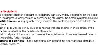 ABERRANT CAROTID ARTERY [upl. by Llehcar]