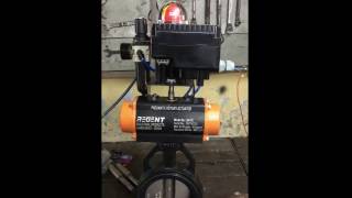 REGENT Pneumatic Butterfly Valve with 420mA input Electropneumatic Valve Positioner [upl. by Jessi]