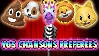 LES ANIMOJIS CHANTENT 10 CHANSONS EN 2MN [upl. by Hatfield]