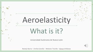 WHAT IS AEROELASTICITY [upl. by Nylorac]