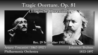 Brahms Tragic Overture Toscanini amp The Phil 1952 ブラームス 悲劇的序曲 トスカニーニ [upl. by Rowley]