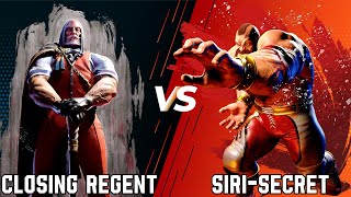 Closing Regent Vs SiriSecret  JP Vs Zangief  Street Fighter 6 FT10 [upl. by Nalced]