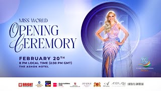 71st Miss World Opening Ceremony  Delhi  India [upl. by Domenic]