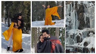 ಕಾಶ್ಮೀರದಲ್ಲಿ song shootDream Song With Dream place 🧿🏔️☃️kashmir snow kashmiri life benatural [upl. by Gerladina]