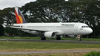 Philippine Airlines A320 RPC8615 Takeoff from Dumaguete Airport [upl. by Trinia762]