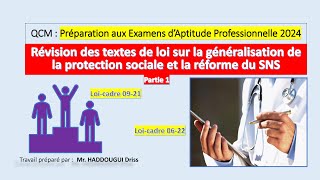 QCM Préparation aux Examens d’Aptitude Professionnelle 2024 Loicadre 0921 et loicadre 0622 [upl. by Quincey73]