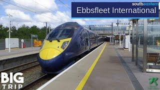 Trains at Ebbsfleet International HS1  4519 [upl. by Ayek715]