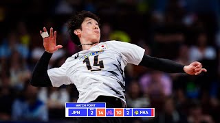 YUKI ISHIKAWA DOMINATED Against France in Mens VNL 2024 [upl. by Sanburn]