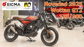 Wottan Rebbe Scrambler 125400  Novedades 2025  Salón EICMA de Milán 24 [upl. by Ahseena]