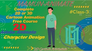 Character Design 2D Animation Adobe Animate cc Part 2 Mamun Animate [upl. by Aksoyn670]