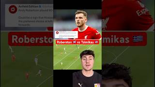 Roberston vs Tsimikas liverpool premierleague leftback Roberston Tsimikas [upl. by Ilram304]