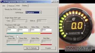 Innovate Motorsports MTX Series quotDual Functionquot Boost  Shift Light Gauge Setup [upl. by Nickles76]