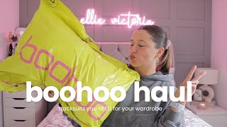 BOOHOO TRYON HAUL  trendy tracksuits you NEED in your collection  are they worth the money [upl. by Neroled]