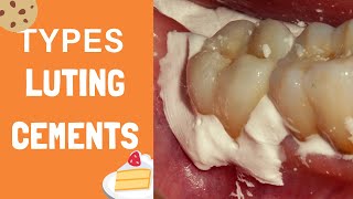 Types of Dental Luting Cement For Crown Bridge Veneer Implant Cementation in dentistry [upl. by Ilene]