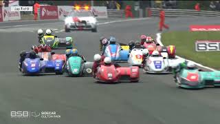 Molson Group British Sidecar Championship 2022 Round 1 Oulton Park Race 1 [upl. by Reggy]