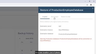 SQL Database recovery using the Commvault Command Center [upl. by Kennard]