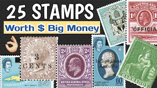 Most Expensive Stamps Of British Empire Rule  World Rare Stamps Worth Big Money [upl. by Materi]