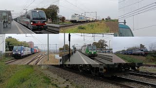 treinen op de Brabant route met omleiders van de betuwe 91124 [upl. by Oiratno]