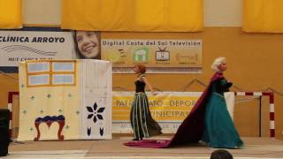 Chibi Salón manga de Málaga  concurso cosplay  Frozen ganadoras grupal [upl. by Metah452]