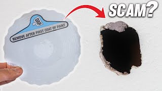 This Drywall Sticker Changed Drywall Hole Repair Forever How To For DIYers [upl. by Sadirah]