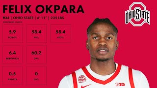 Felix Okpara  Ohio State  202324 Transfer Portal Highlights [upl. by Ynamrej]