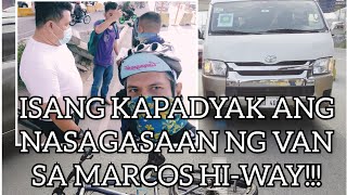 ISANG KAPADYAK ANG NASAGASAAN NG VAN SA MARCOS HIWAY [upl. by Cummings829]