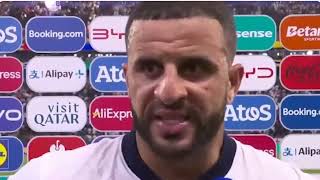 Kyle Walker Post Match Interview England vs Denmark 11 [upl. by Nrev]