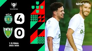 Resumo Sporting 40 Tondela  Taça de Portugal  sport tv [upl. by Rohn]