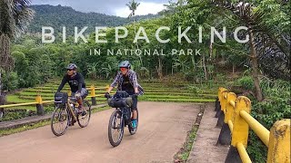 Bikepacking in National Park of Indonesia  MTB Adventure [upl. by Vyky831]