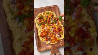 Best Layered Hummus Veggie Dip Recipe viralvideo food veggies hummus [upl. by Opiak]