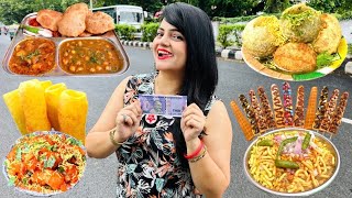 Living on Rs 100 for 24 Hours Challenge  Vadodara Food Challenge [upl. by Eniamerej568]