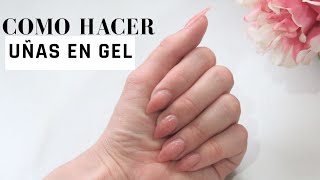 Como HACER UÑAS ESCULPIDAS EN GEL💅 Super facil [upl. by Wistrup16]