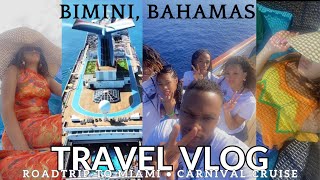 CARNIVAL CRUISE VLOG  OUR 1st CRUISE  CARNIVAL CONQUEST BIMINI BAHAMAS  PACKING  MIAMI ROADTRIP [upl. by Noseimaj]