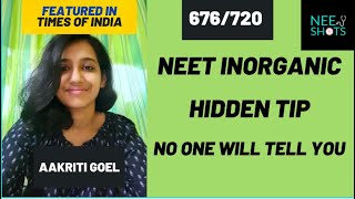 NEET INORGANIC  100 SURESHOT EXTRA MARKS  NCERT SECRET  NEET 2022  NEET 2023  AAKRITI GOEL [upl. by Maggy]