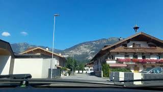 tirol Autofahrt Radfeld Zentrum Inntal Austria [upl. by Cinimod]