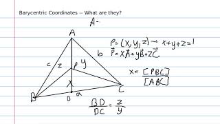 Barycentrics Part 1 What are Barycentric Coordinates [upl. by Athena863]