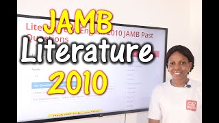 JAMB CBT Literature in English 2010 Past Questions 1  20 [upl. by Faludi]