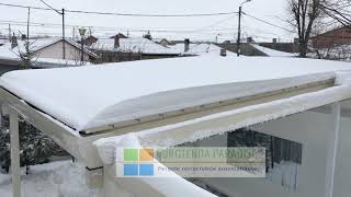 Acoperis Retractabil  Pergola Aluminiu Retractabila Rezistenta La Zapada  Producator Eurotenda [upl. by Yluj]