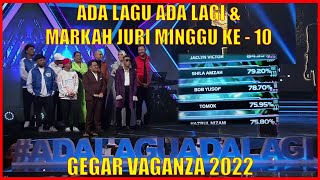 MINGGU 10 ADA LAGU ADA LAGI amp MARKAH JURI GEGAR VAGANZA 2022 [upl. by Ahsinik]