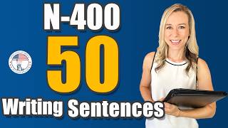 N400 50 English Writing Test Sentences  US Citizenship Interview [upl. by Teria]