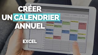 Comment Créer un Calendrier Annuel Complet dans Excel en 1 Minute  🗓️ TUTORIEL [upl. by Neerehs150]