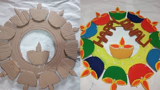 Unique Cardboard Diya Hanging viralvideo youtube craft subhasmita2561 [upl. by Benil]