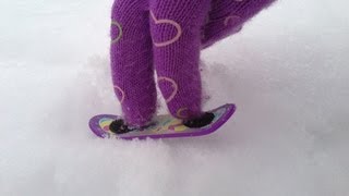 Homemade Snowboard Fingerboard  Quick FX kids edition [upl. by Ferullo955]