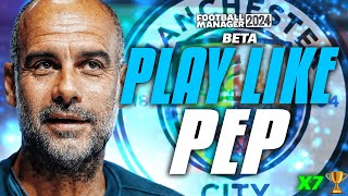 Play Like Pep In FM24 x7 🏆  The PERFECT 433 FM24 Tactic [upl. by Alletnahs462]