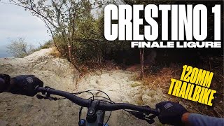 Finale Ligure MTB 🟢🔵  Crestino 1 Trail  NATO Base  September 2024 [upl. by Linehan]